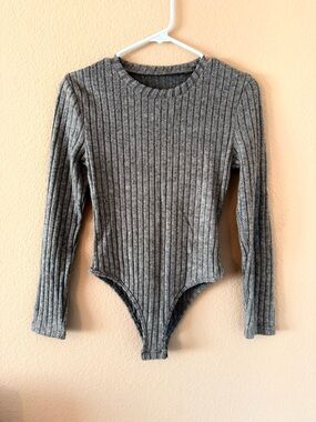 NWOT Tan Long Sleeve Bodysuit
